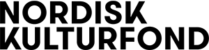 Nordisk Kulturfond, logotype set in a modern geometric sans serif tyeface on two lines in black.